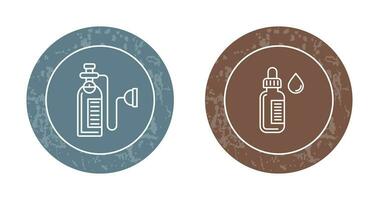 Oxygen and Dropper Icon vector