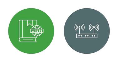 Website and Wireless Icon vector