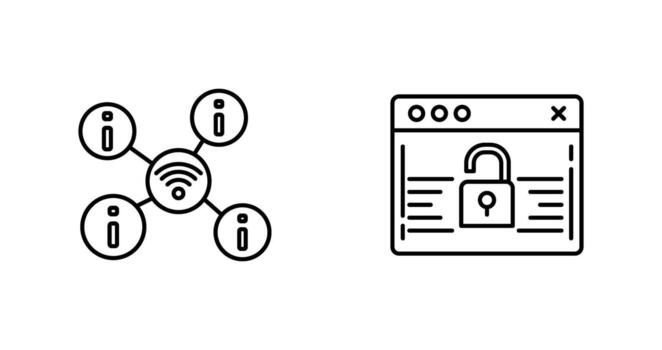 wifi and password Icon vector