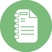 Note Page Vector Icon