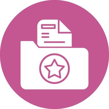 icono de vector de carpeta