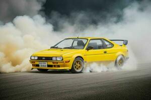 Sport Car JDM AE 86.  AI Generative Pro Photo