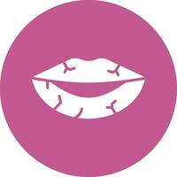 Dried Lips Vector Icon