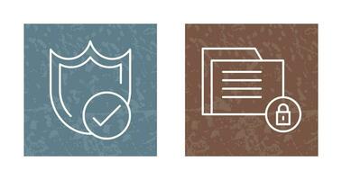 Protection and Data Security Icon vector