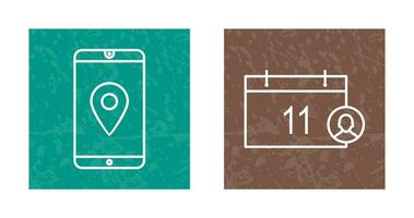gps service and event management Icon vector