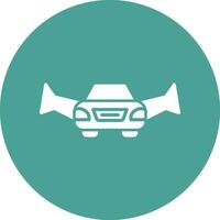 Flying Car Vector Icon