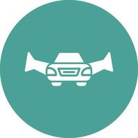 Flying Car Vector Icon