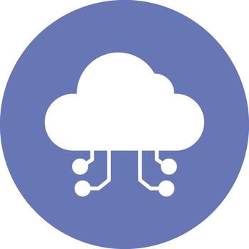 Cloud Computing Vector Icon