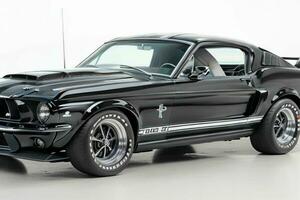 1968 Ford Mustang Shelby GT500.  AI Generative Pro Photo