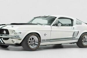 1968 Ford Mustang Shelby GT500.  AI Generative Pro Photo