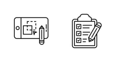 Pathfinder and Checklist Icon vector