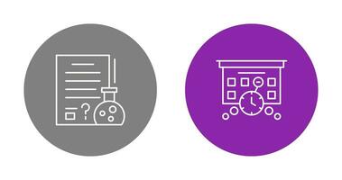 Hypothsis and Deadline Icon vector