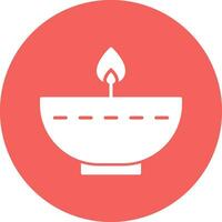 Oil Lamp Vector Icon