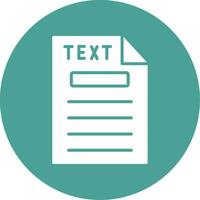 Text Vector Icon