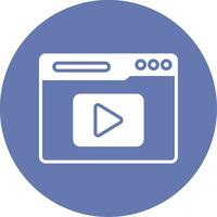 icono de vector de transmisión de video