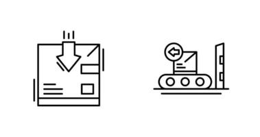 return and delivery Icon vector