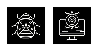 Bug and Virus Icon vector