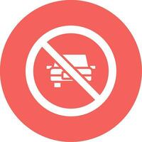 No Car Vector Icon