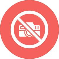 No Camera Vector Icon