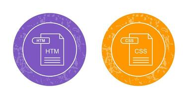 htm y css icono vector