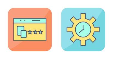 Website Promotion and Time Optimization Icon vector