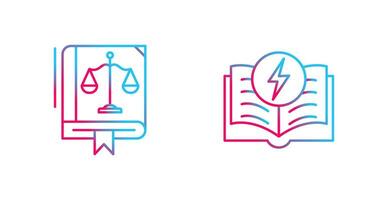 Law and Electricity Icon vector