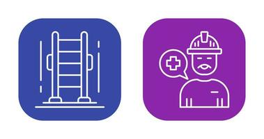 Ladder and Support Icon vector