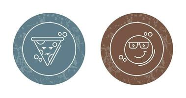 Pizza and Cool Icon vector
