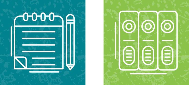 Notepad and Document Icon vector