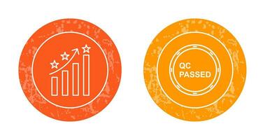 Reputation Management and QC Passed Icon vector