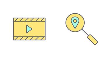 video animation and tracking services Icon vector