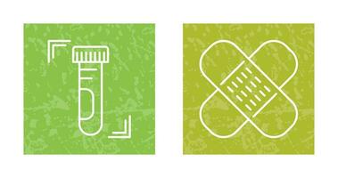 Test Tube and Wound Icon vector