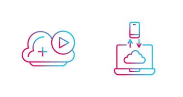 Video and Data Transfer Icon vector