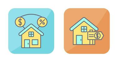 Mortgage and Sale Icon vector