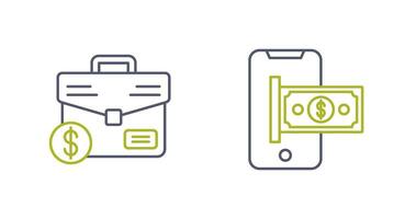 Suitcase and Smartphone Icon vector