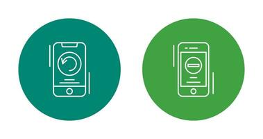 Restart and Remove Icon vector