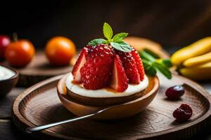 the best fruit desserts for summer. AI-Generated photo