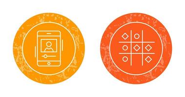 log and Tic Tac Toe Icon vector