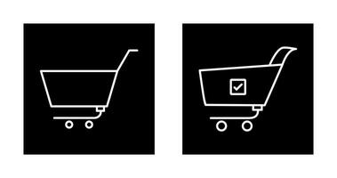 empty cart and confirm order  Icon vector