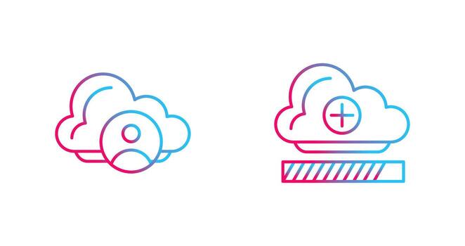 Avatar and Loading Icon vector