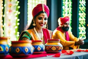 el boda, Bombay, fotografía, el Boda brigada. generado por ai foto