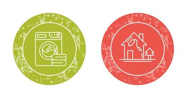 Washing Machine and Home Repair Icon vector