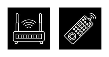 Remote and Antina Icon vector