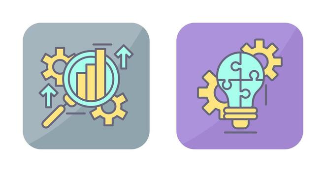 Analysis and Problem  Icon vector