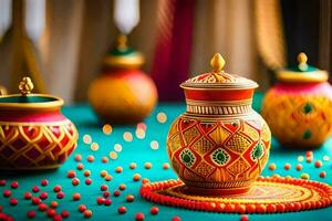 indian wedding decoration ideas. AI-Generated photo