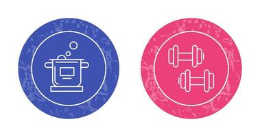 Cooking and Exercise Icon vector