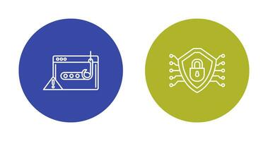 suplantación de identidad contraseña y seguridad icono vector