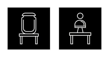 Jar on Display and Monument Icon vector