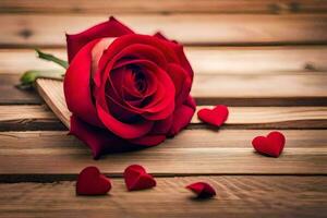 the rose is the symbol of love and romance. AI-Generated photo