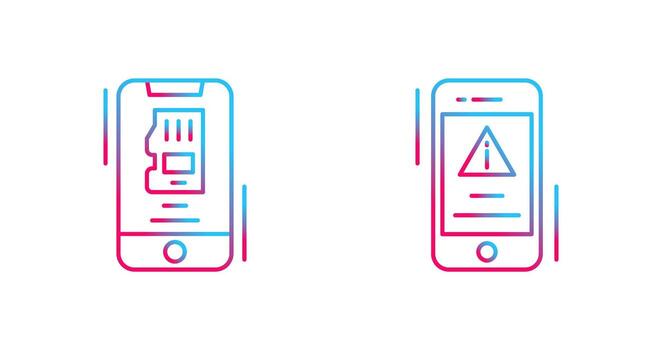Memory and Error Icon vector